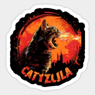 Catzilla Cat Whisker Wonders Sticker